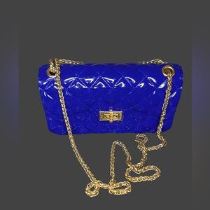 Beautiful vibrant blue purse